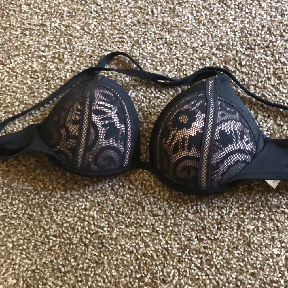 Black Lacey bikini top